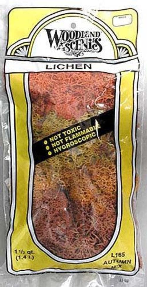 Woodland Scenics L165 N/HO LichenAutumn Mix 1.5 Quarts Train Scenery for fpv drones