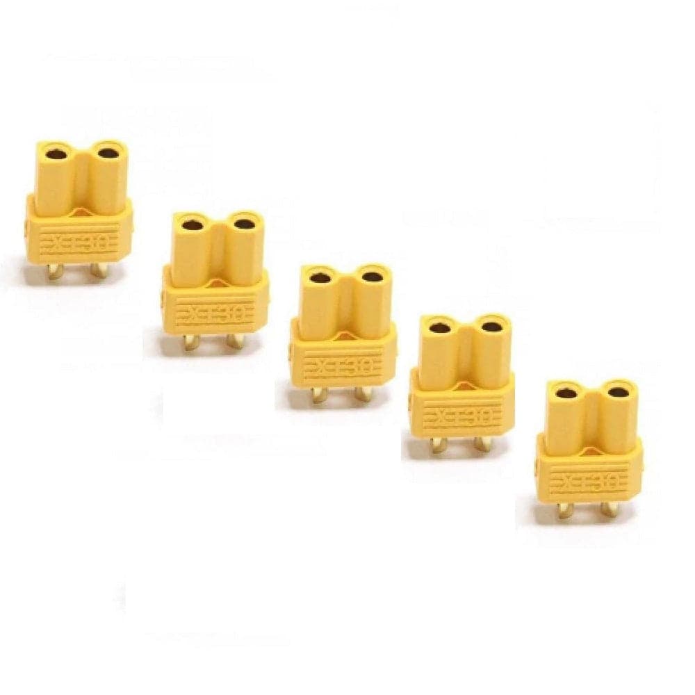 Yellow XT30U-F 5 Pack Female (Battery) for fpv drones
