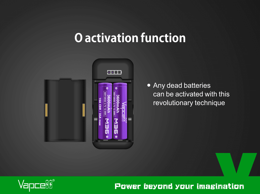 Vapcell P2 18650 charger / power bank for fpv drones 9