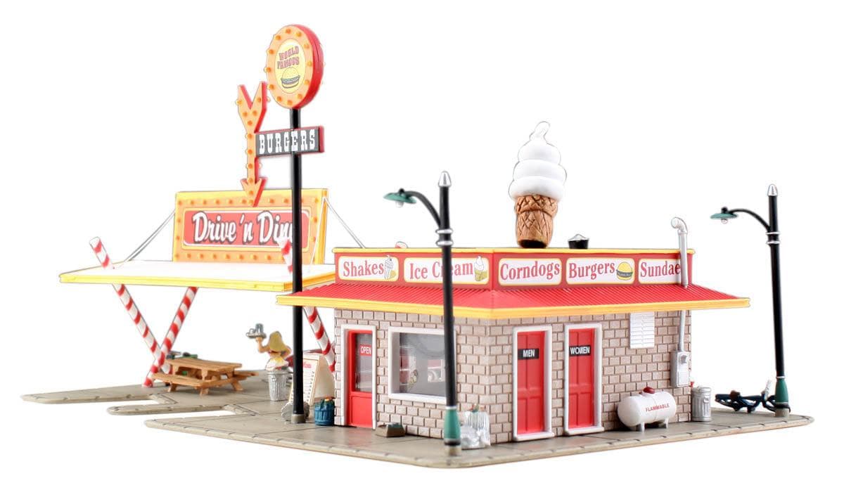 Woodland Scenics BR4929 N Drive 'n Dine Structure  Built-&-Ready for fpv drones 3
