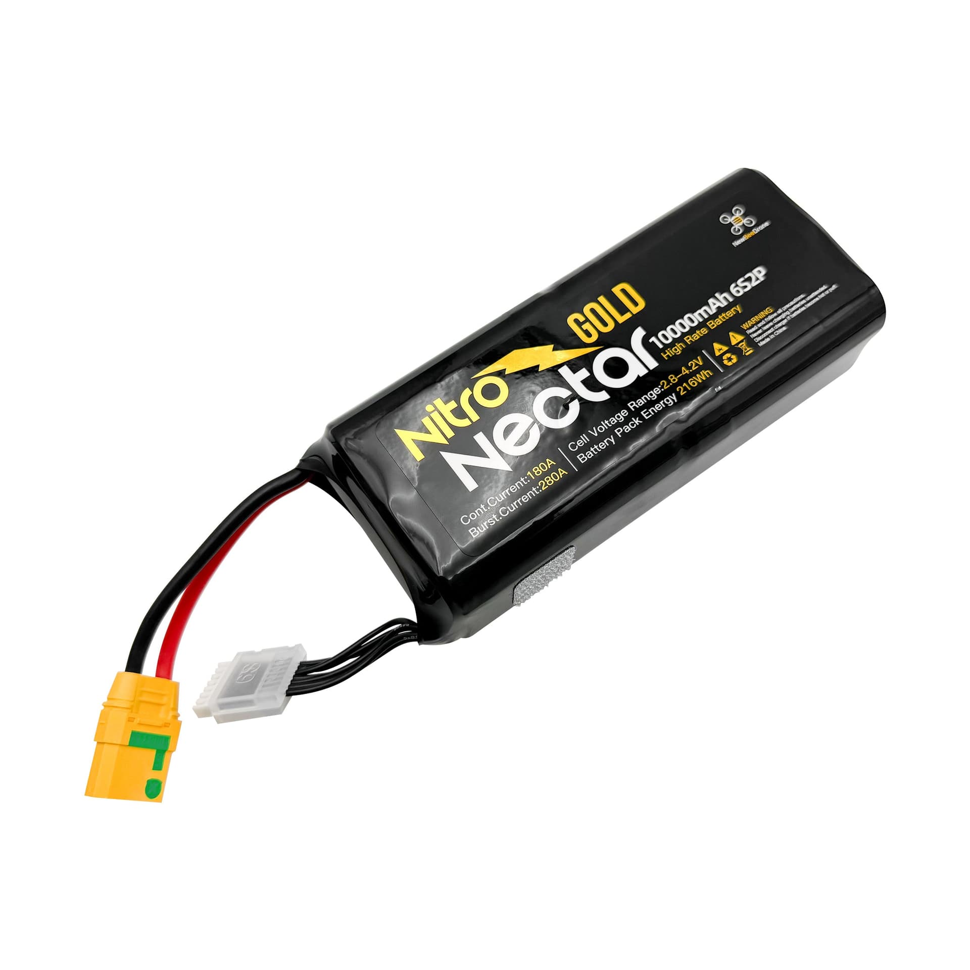 NewBeeDrone Nitro Nectar GOLD 50XG 21700 10000mAh 6S2P High Rate Battery for fpv drones 4