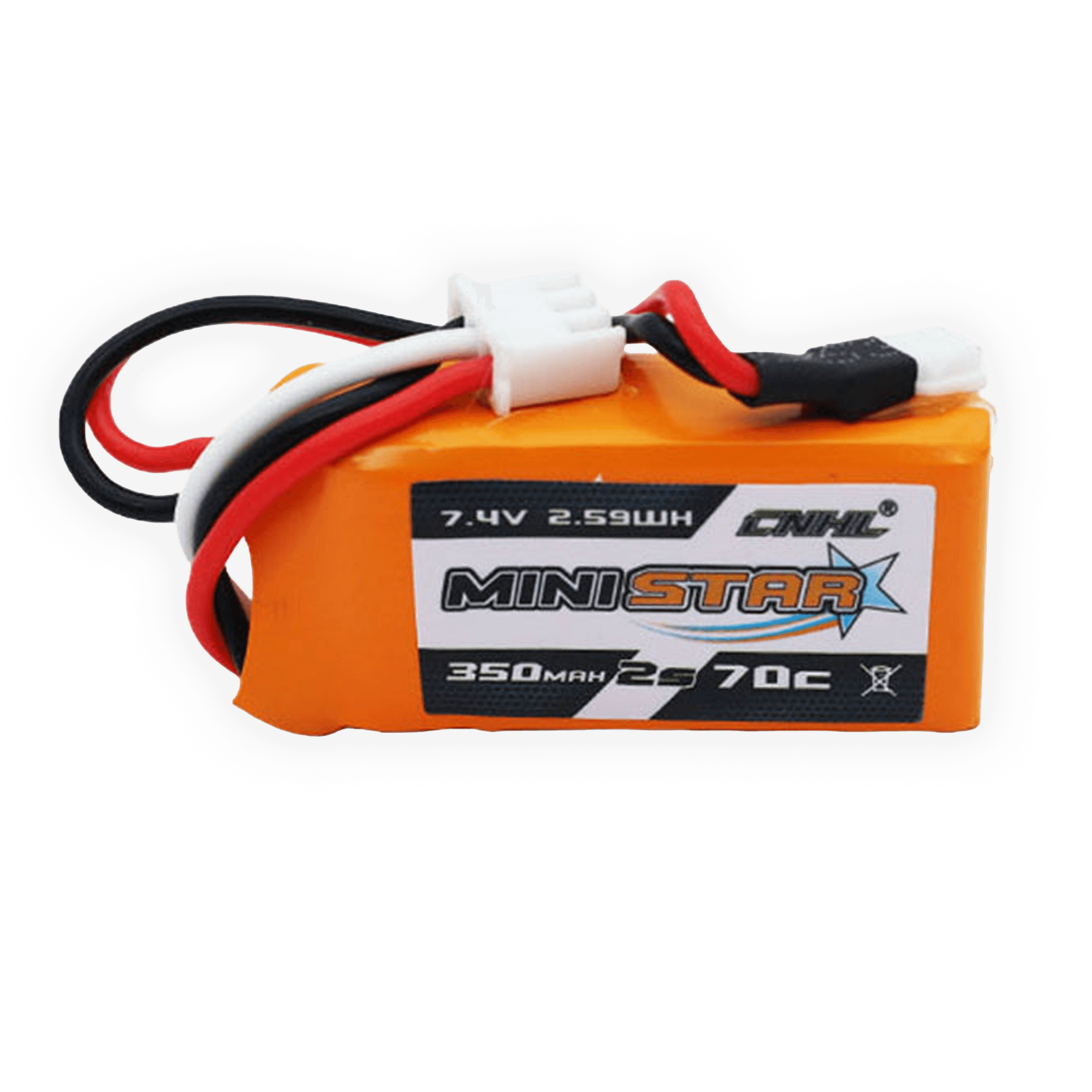 CNHL MiniStar 350mAh 2S 70C for FMS FCX18 & FCX24 Molex Battery [DG]