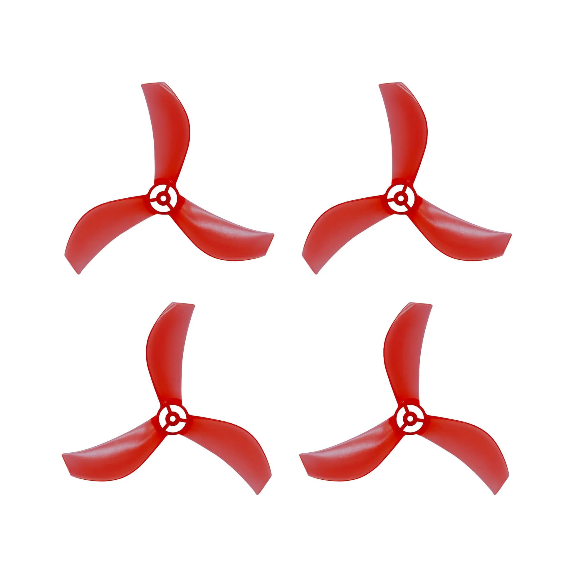 NewBeeDrone Azi 1615-3 / 1.6" Tri-Blade Micro/Whoop FPV Drone Props for 1mm Shaft (8 Pack) - Choose Color for fpv drones 1
