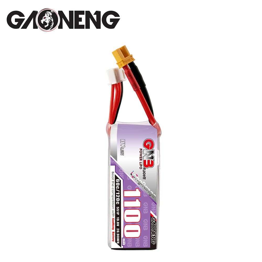 Gaoneng GNB 1100MAH 5S 19.0V 60C/120C LIPO BATTERY XT30 for fpv drones 5