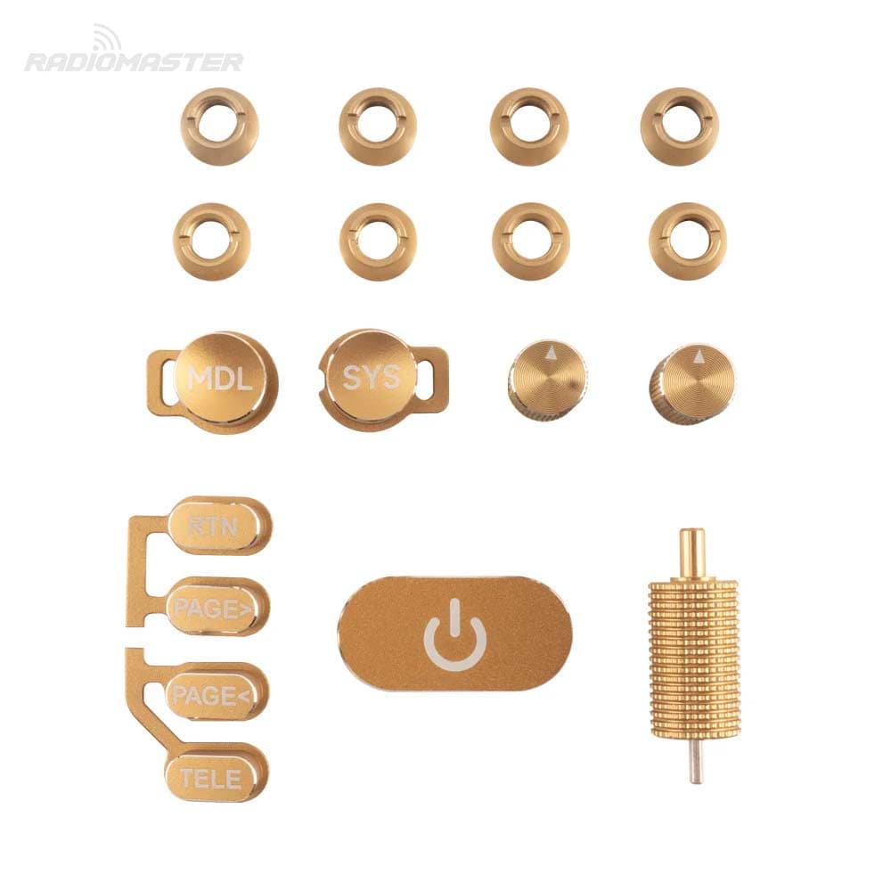 RadioMaster TX16S MK3 - CNC Part Upgrade Set - GOLD