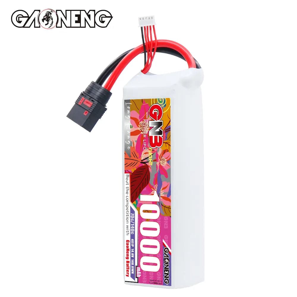 GAONENG GNB 4S1P 14.8V 10000mAh 70C RC LiPo Battery QS8 [DG] for fpv drones 2
