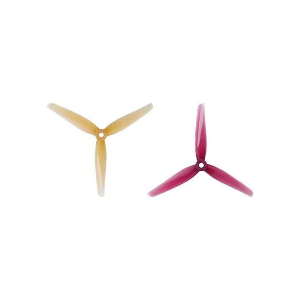 ETHiX x HQ Prop P3 Peanut Butter and Jelly (PB&J) 5130-3 / 5.1" Tri-Blade Bando/Freestyle FPV Drone Props (4 Pack) - Purple+Tan