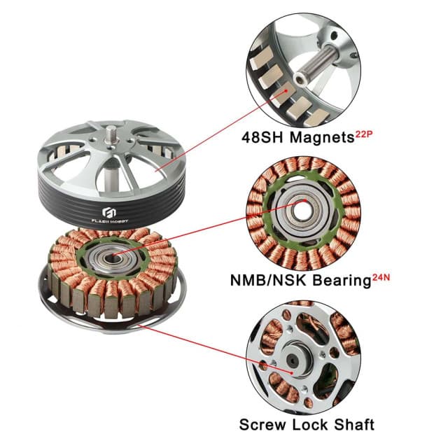 Flashhobby MT4114 400Kv motor for drones for fpv drones 3