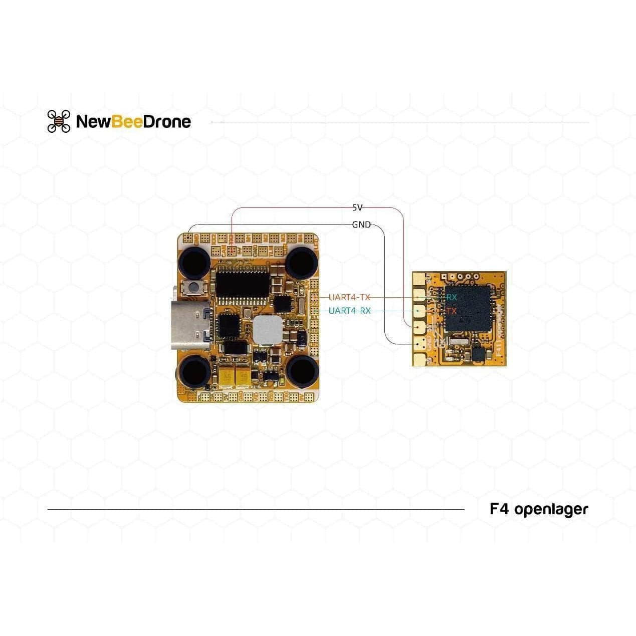 NewBeeDrone F411 OpenLager Mini External Blackbox Module for fpv drones 4