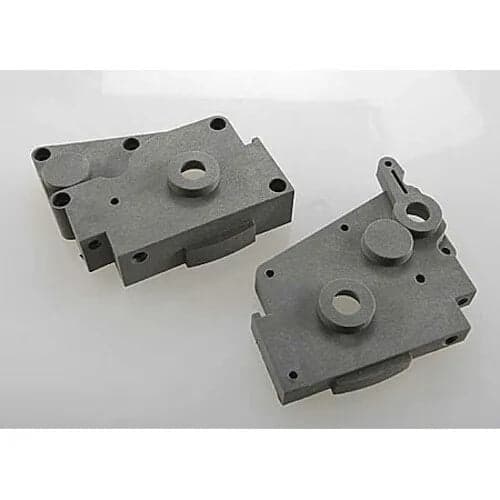 Traxxas TRA4491A Gearbox Halves Gray Left & Right: Nitro Rustler for fpv drones