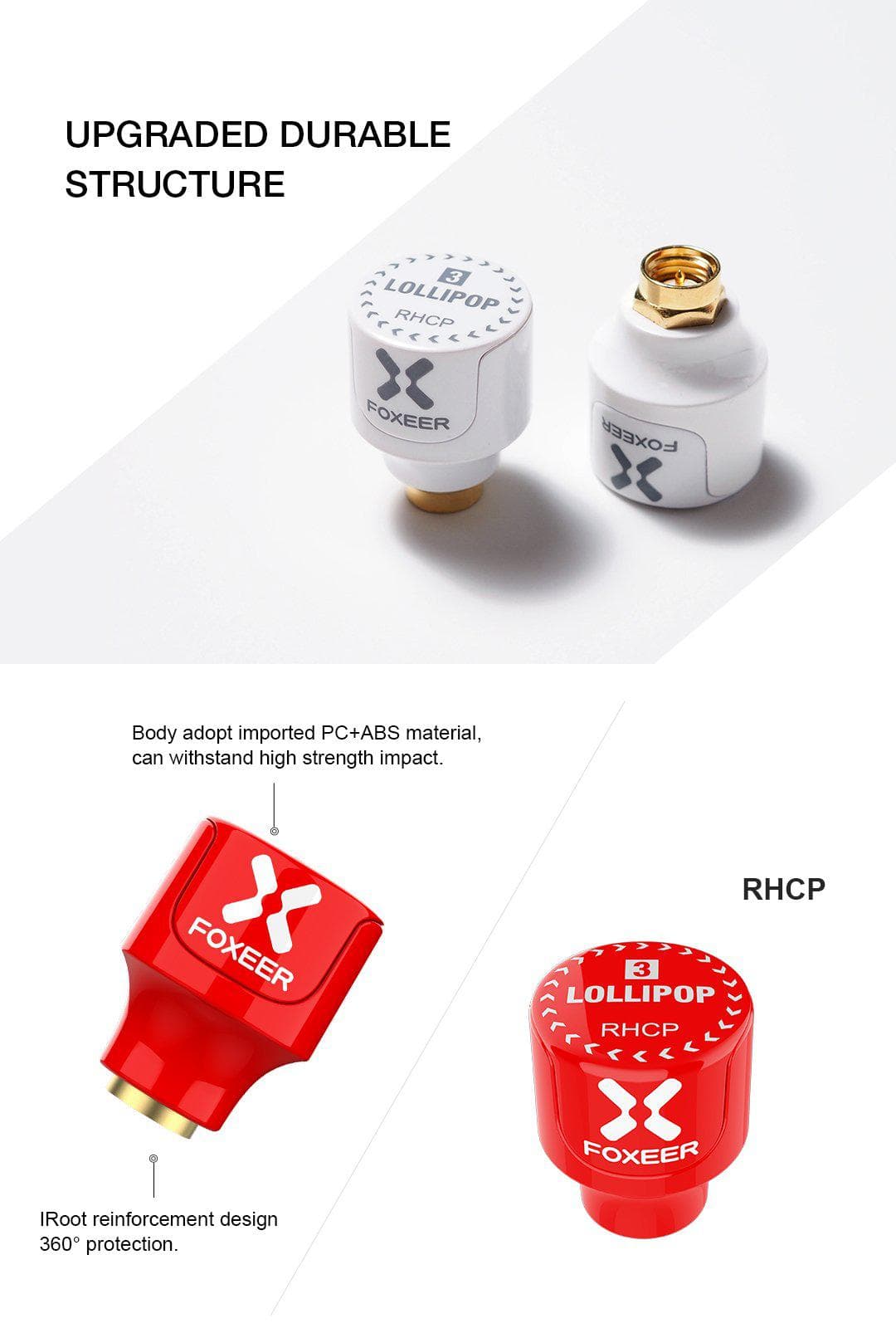 Foxeer Lollipop Stubby V3 (2 Pcs) for fpv drones 6