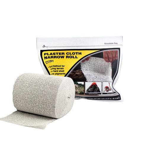 Woodland Scenics C1191 Plaster Cloth Narrow Roll 4"x15' for fpv drones