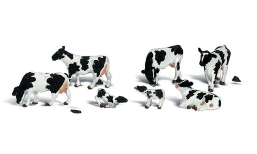 Woodland Scenics A1863 HO Train Figures Holstein Cows for fpv drones