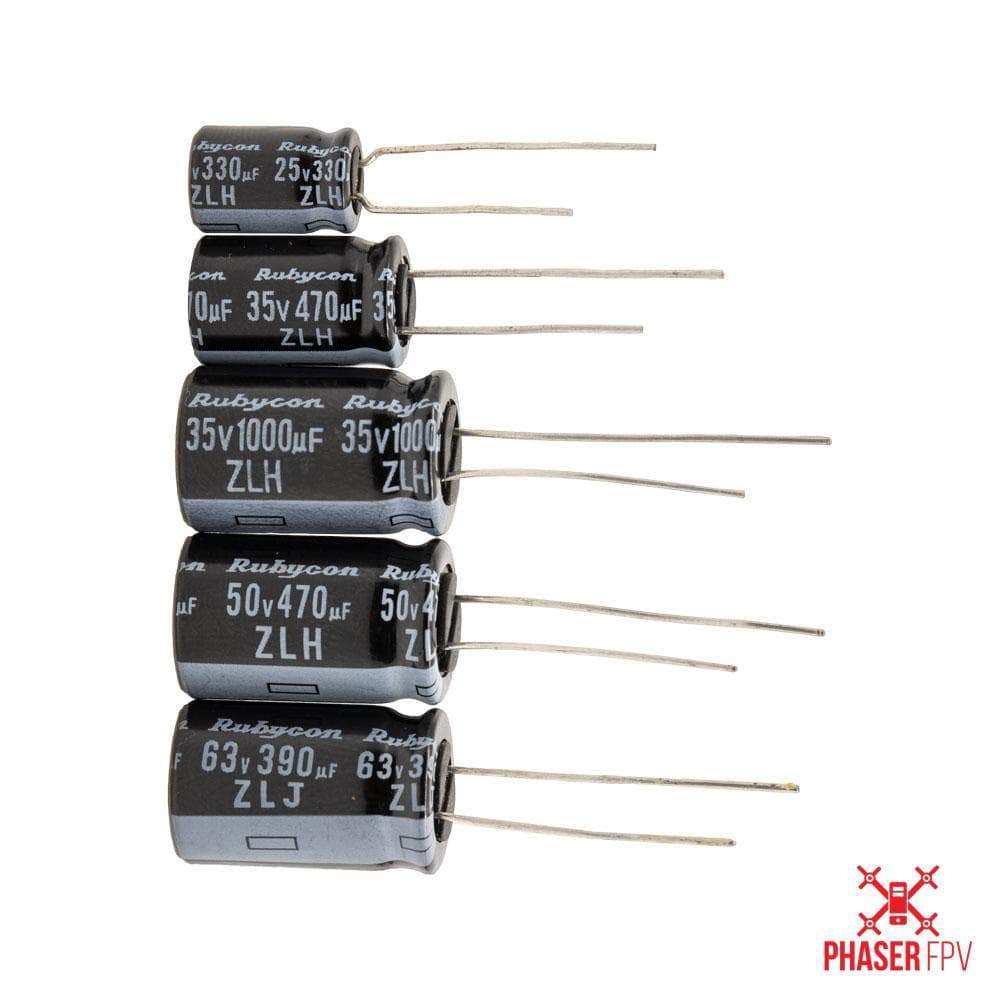 Rubycon 12.5x20mm ZLH Low ESR 50V/470uF Capacitor for fpv drones 1