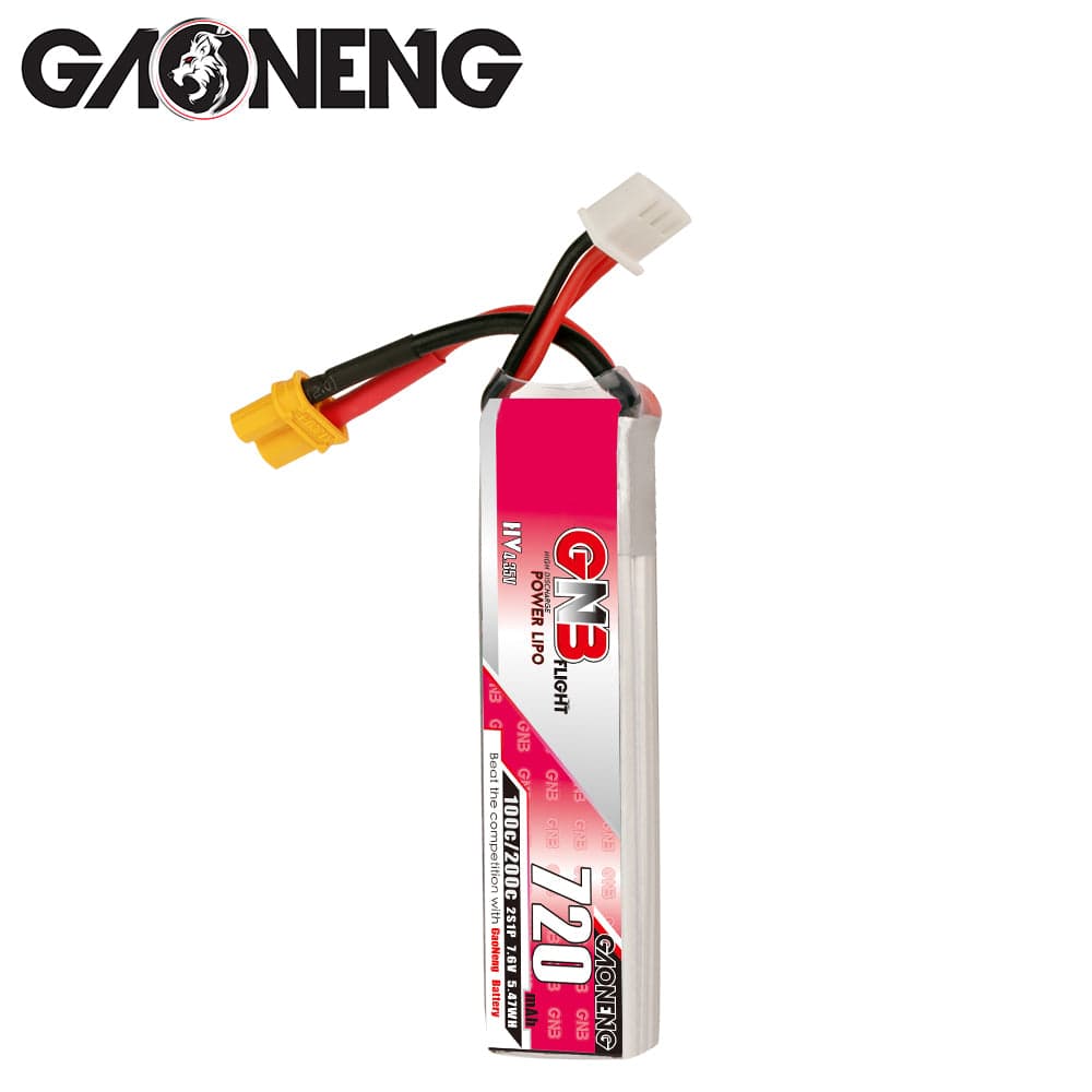 Gaoneng GNB 2S 720MAH 100C HV Li-Po Battery - XT30 for fpv drones 4