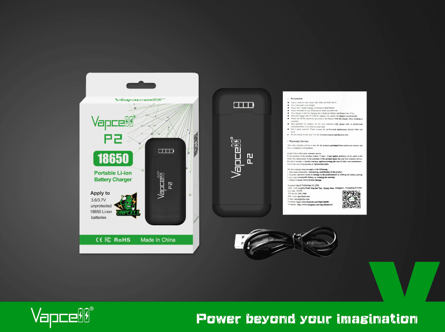 Vapcell P2 18650 charger / power bank for fpv drones 8