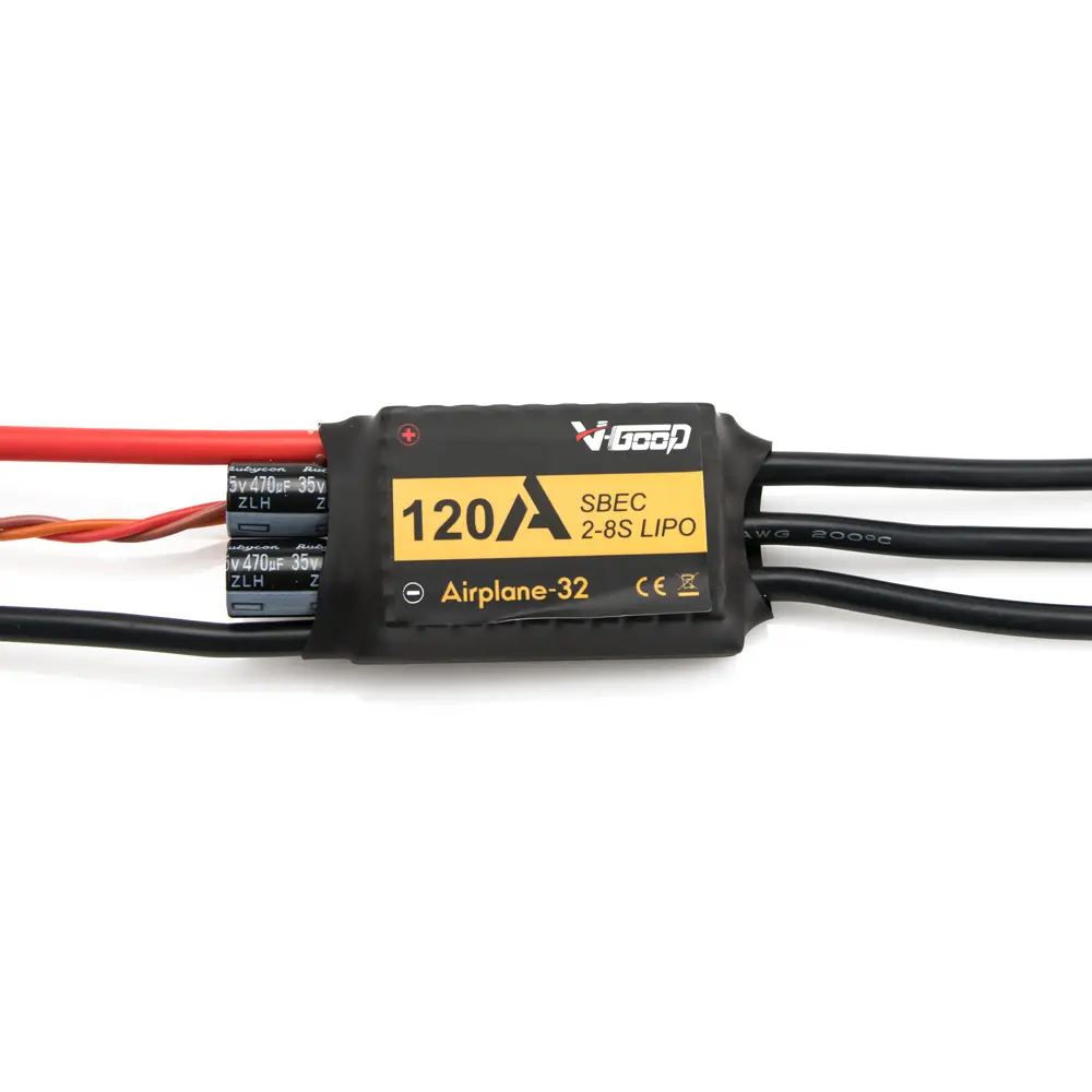 V-Good RC 32-Bit 120A 2-8S Brushless ESC for RC Airplane - 7 for fpv drones