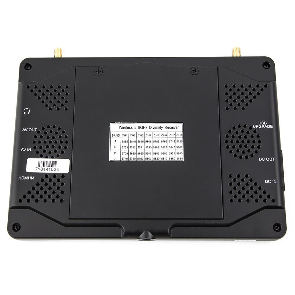 7" Lumenier Slim LCD FPV Monitor w/ 5.8GHz 32CH Diversity Rx, Battery for fpv drones 2