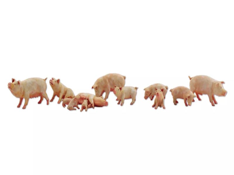 Woodland Scenics A2218 N Train Figures Yorkshire Pigs for fpv drones
