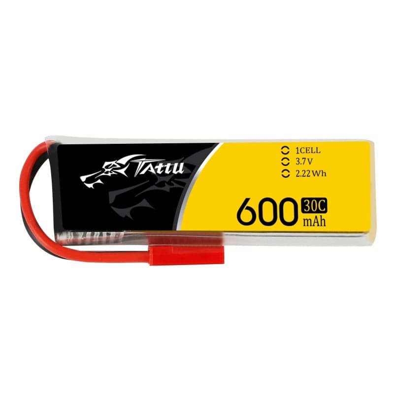 Tattu 600mAh 3.7V 30C 1S1P Lipo Battery Pack (Molex/JST) for fpv drones 1