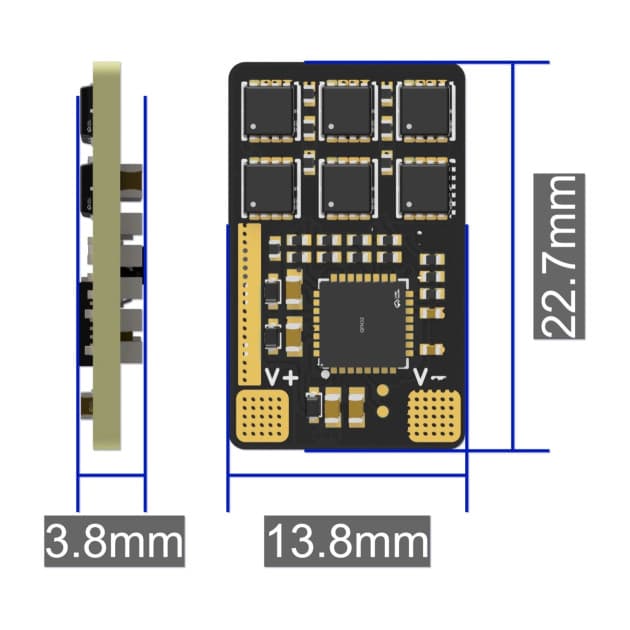 FlyingRC Mini ESC 40A V1 AM32 controller for drones and airplanes for fpv drones 8