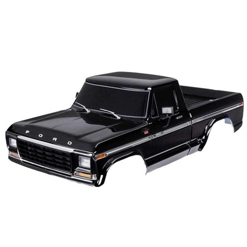 Traxxas TRA9230-BLK Painted Decal Applied Ford F-150 (1979) Body Black for TRX-4 for fpv drones