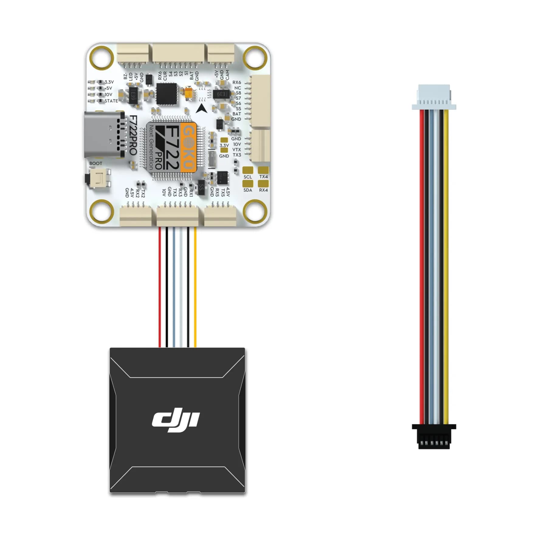 2pc Flywoo JST-SH 1.0mm 6-Pin to 6-Pin O3 Connection Cable for fpv drones 4