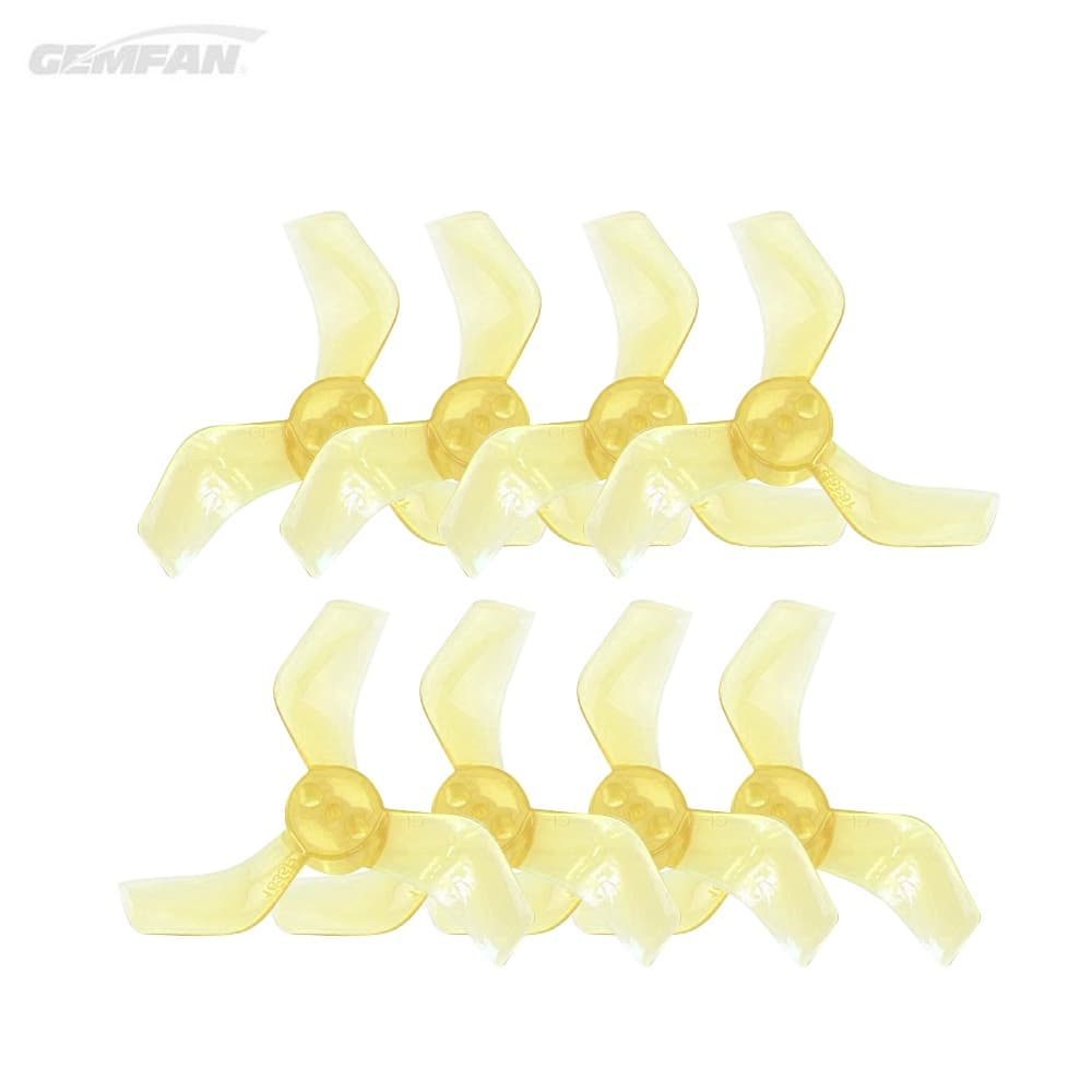 Gemfan 40mm Durable 3-Blade 1.5mm Propellers (8 stuks) - GEEL for fpv drones
