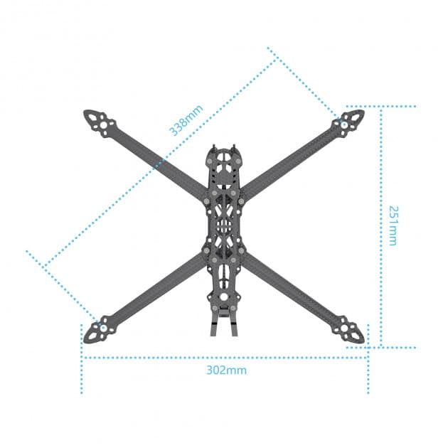 GEPRC Mark4 LR8 FPV drone frame for fpv drones 8