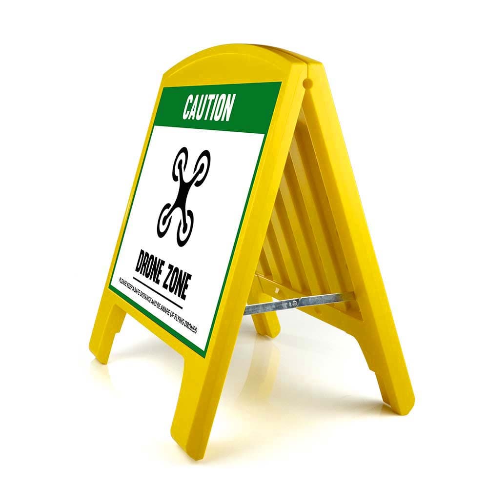 Warning Sign - Large - Drone Zone - English for fpv drones 2