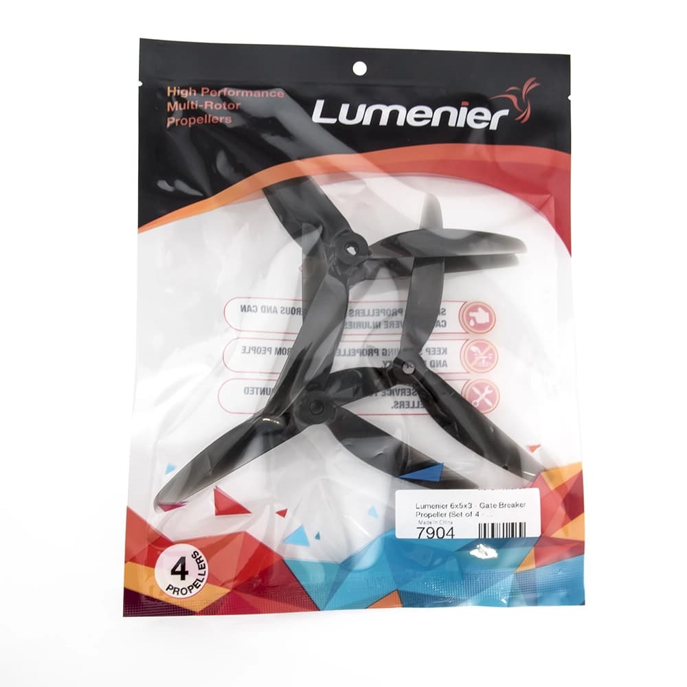 Lumenier 6x5x3 - Gate Breaker Propeller (Set of 4 - Transparent  Black) - 7 - Black for fpv drones 3