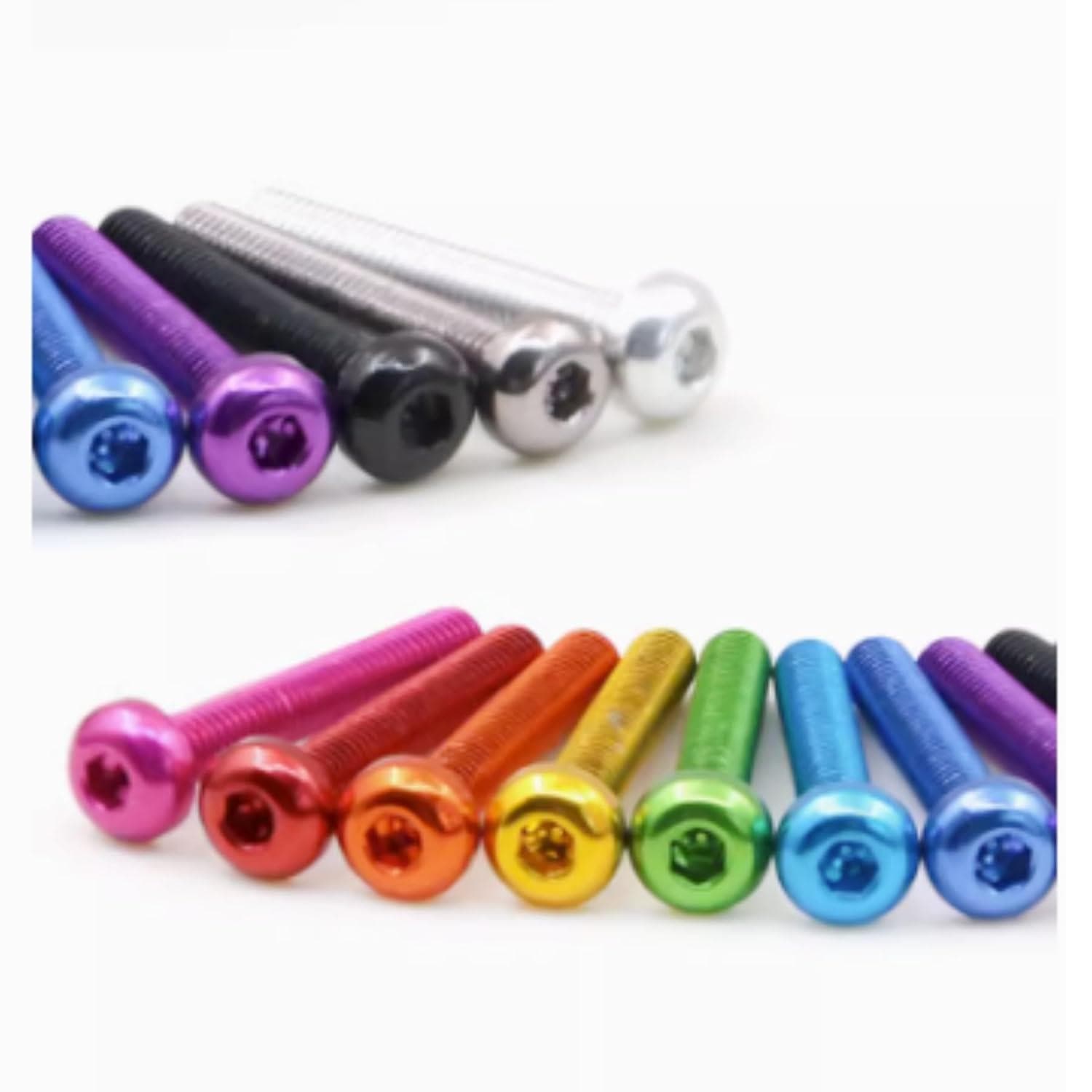 M3 7075 Aluminum Bolt, Hex, Button Head (20pc) - Choose Size / Color for fpv drones 1