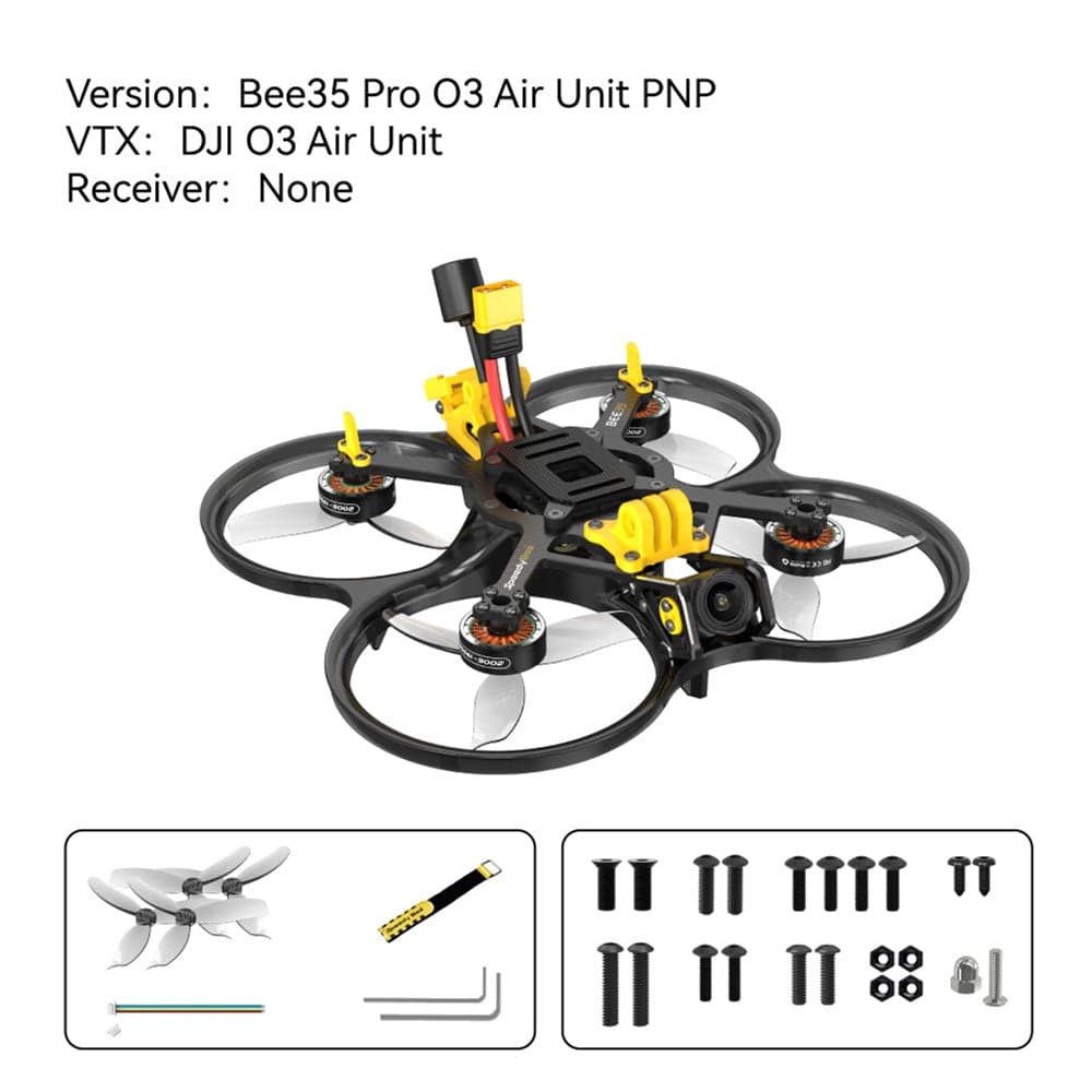 SpeedyBee Bee35 PRO HD O3 Air Unit 6S 3.5" CineWhoop Drone - Choose Receiver for fpv drones 5