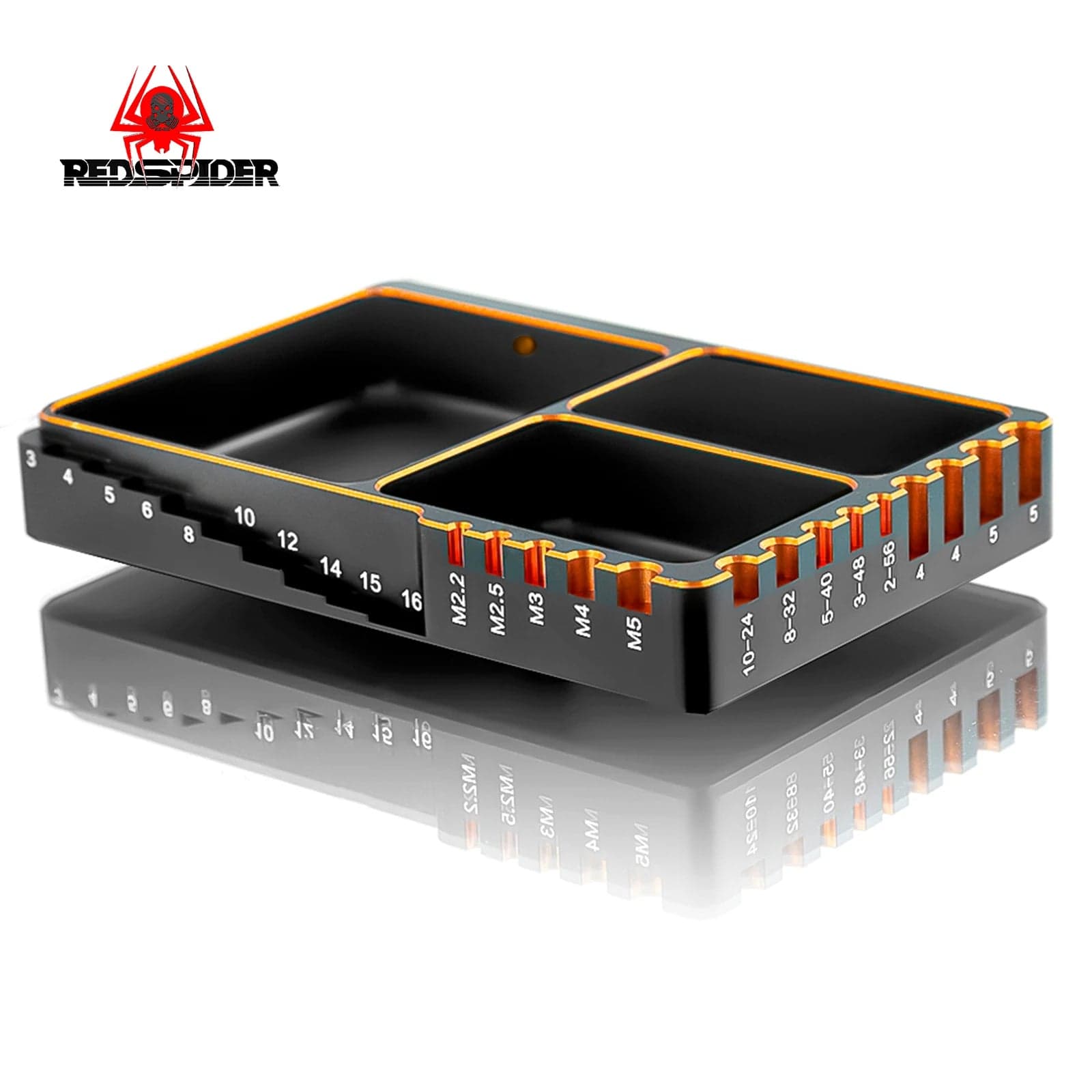 CNC Screw Tray Black &Gold Aluminum Magnet Screw Tray Storage Plate for RC Aircraft Automotive Boat Repair Tools for fpv drones 1