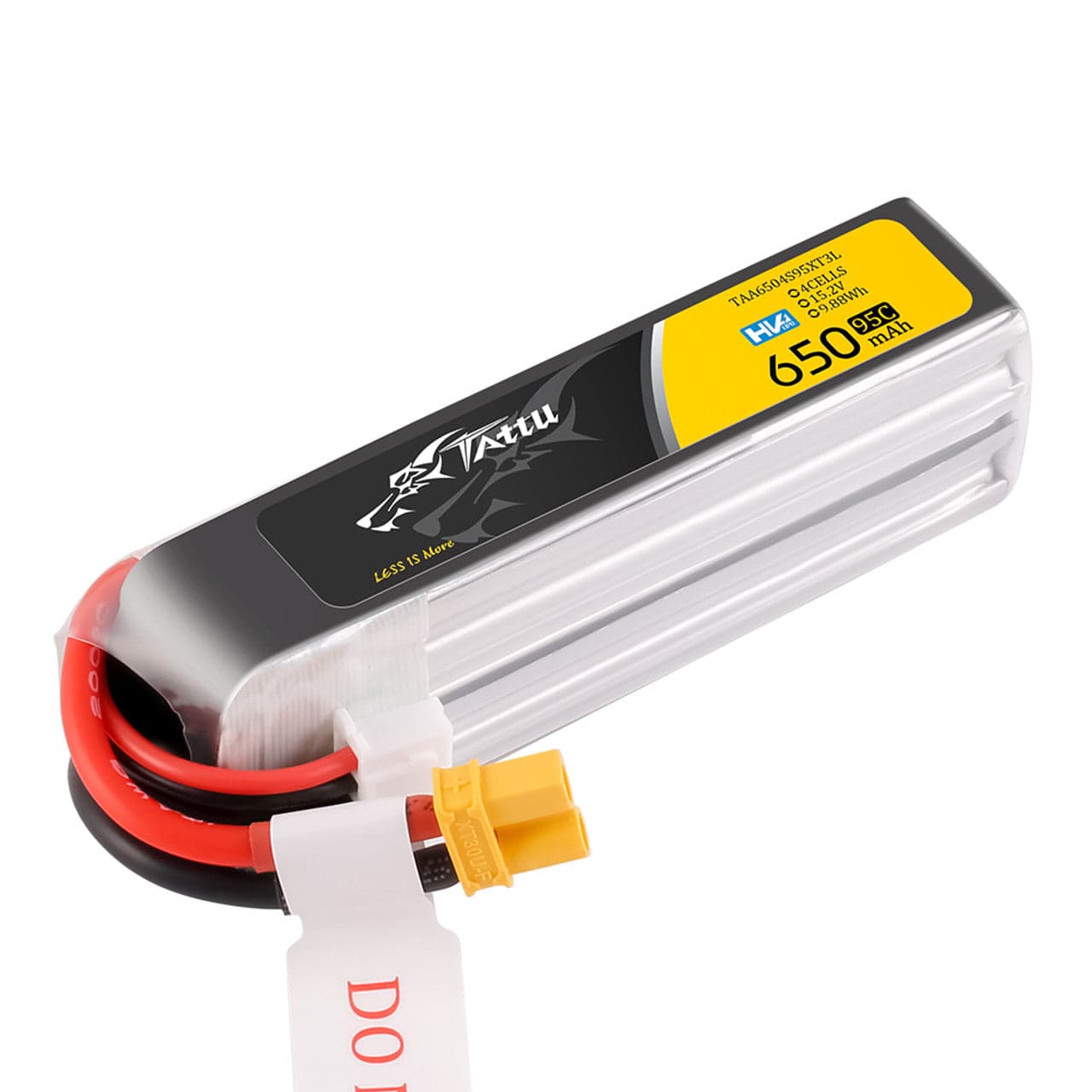 Tattu R-Line 650mAh 4S 15.2V 95C Lipo Battery Long Pack with XT30 Plug for fpv drones 2