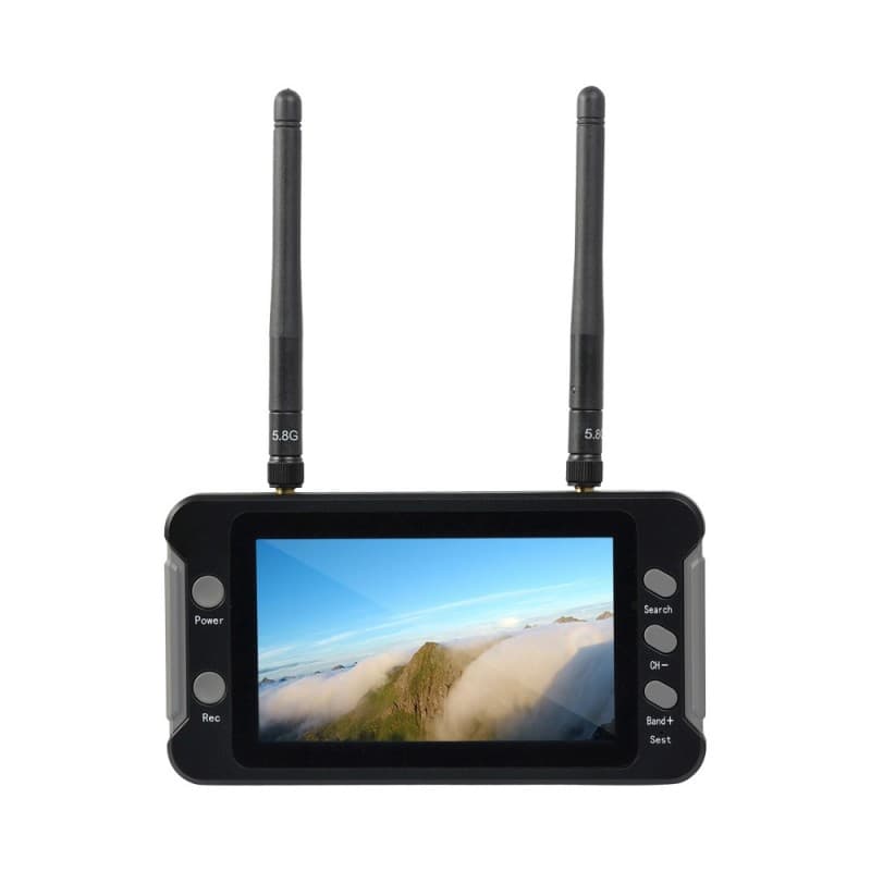 Foxeer 4.3" FPV Monitor 5.8G 40CH Build in DVR Receiver Battery for fpv drones 8