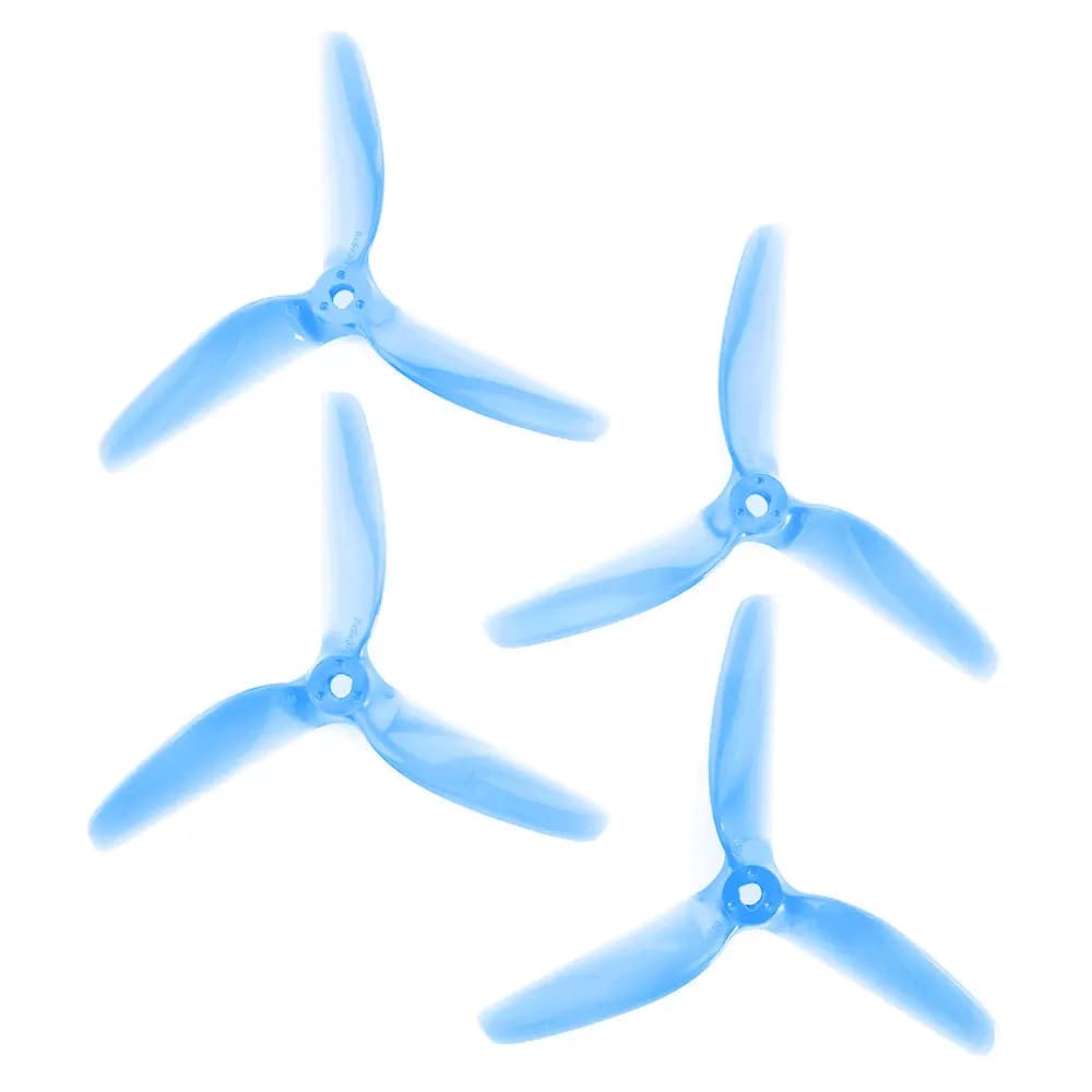 Lumenier 5x5x3 - Butter Cutter Propeller (Set of 4 - Transparent  Blue) - 5" - Blue for fpv drones