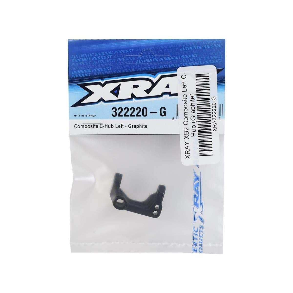 XRA322220-G, XRAY XB2 Composite Left C-Hub (Graphite) for fpv drones 1
