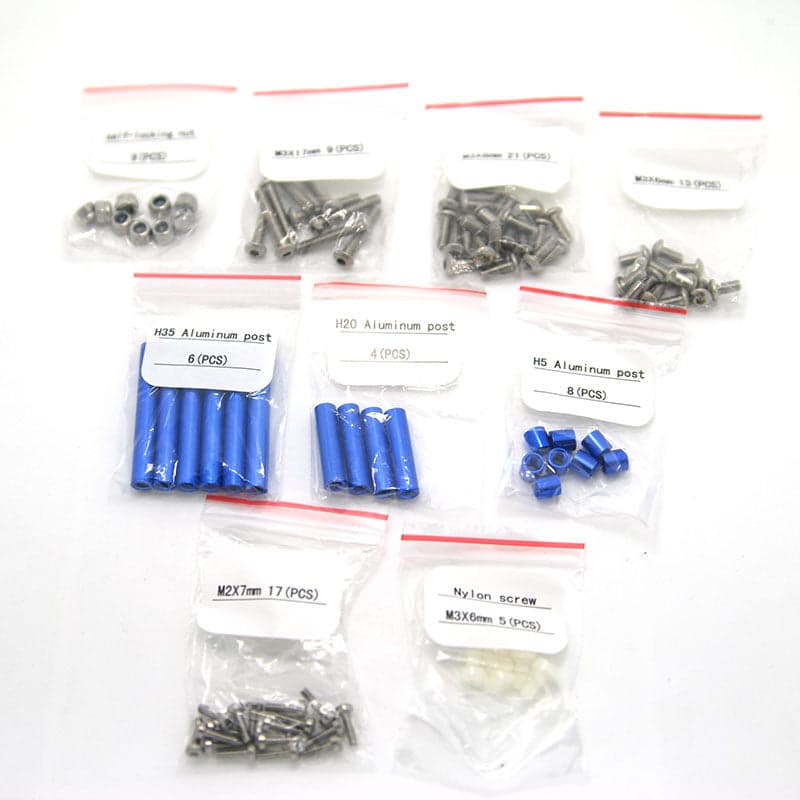 EMAX ★250 Quadcopter Frame Kit Glass fiber & Carbon Fiber mixed Parts - All the screws and aluminum post for fpv drones 1