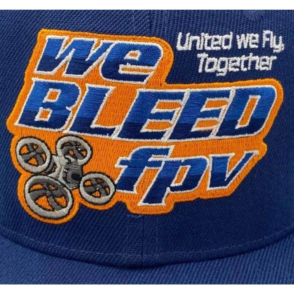 Official weBLEEDfpv Navy Adjustable Velcro Snapback Hat for fpv drones 2