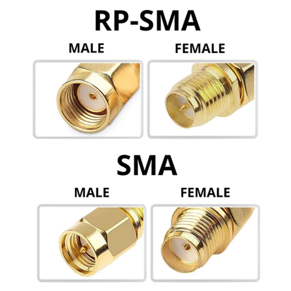 Plexa SMA Female to MMCX Straight Connector 60mm/120mm (3 pack) for fpv drones 2