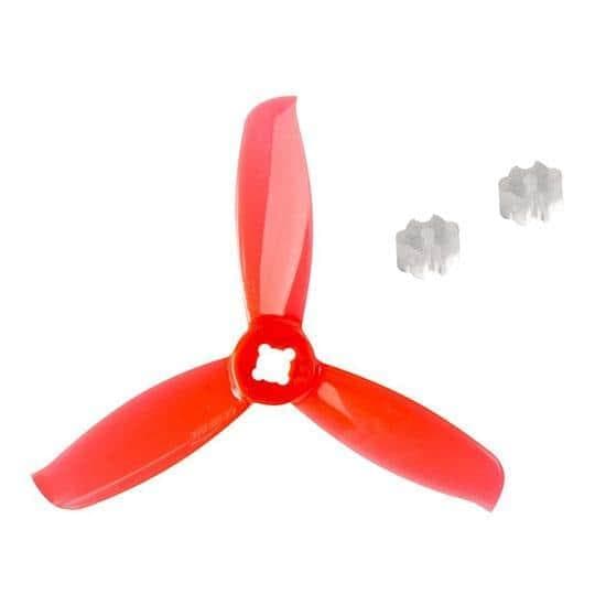 Gemfan WinDancer 3028-3 / 3" Tri-Blade Props for 5mm / 1.5mm Shaft T-Mounted w/ Adapter (4 Pack) - Choose Color for fpv drones 6