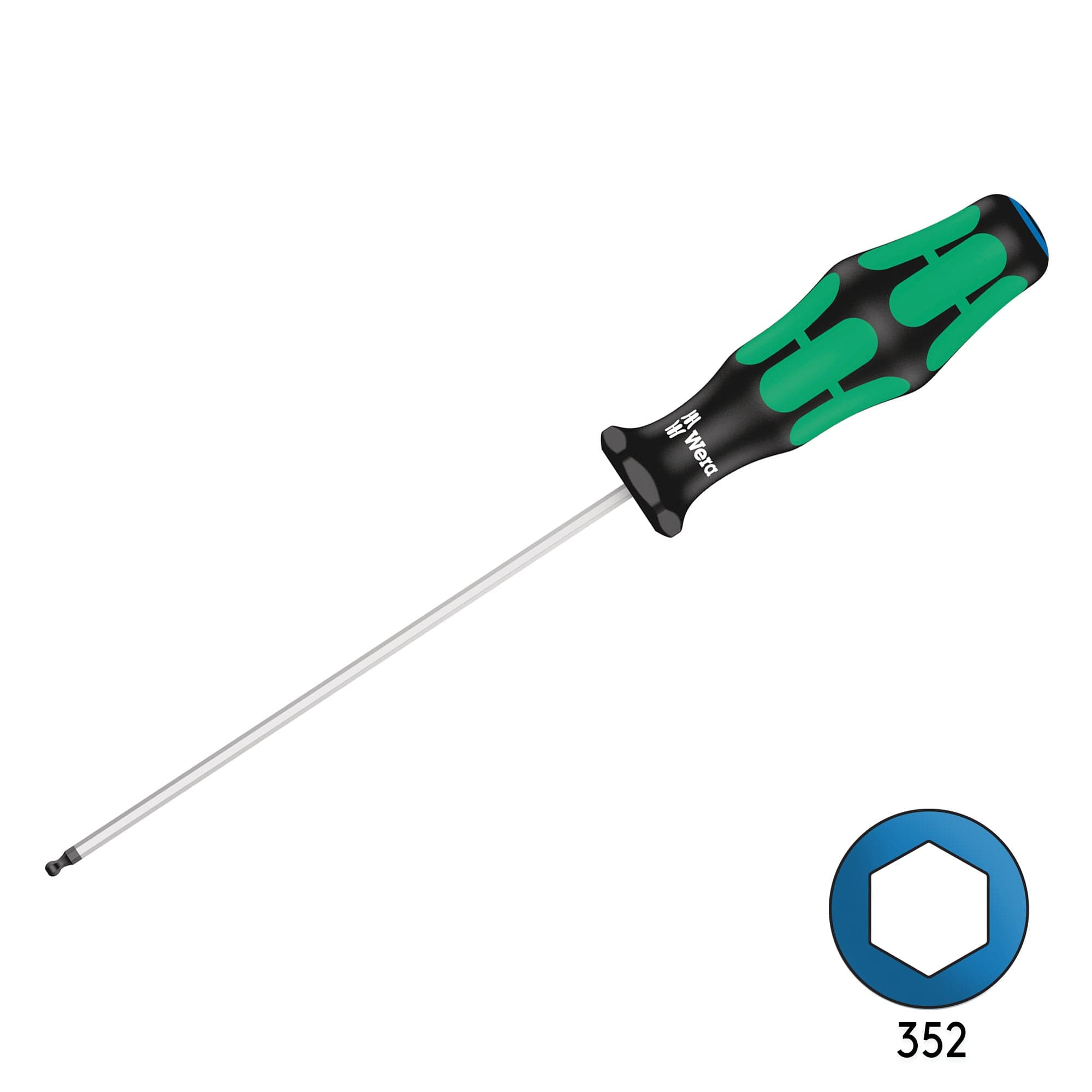Wera 352 2mm x 100mm Ball End Hex Screw Driver 05022800001 for fpv drones