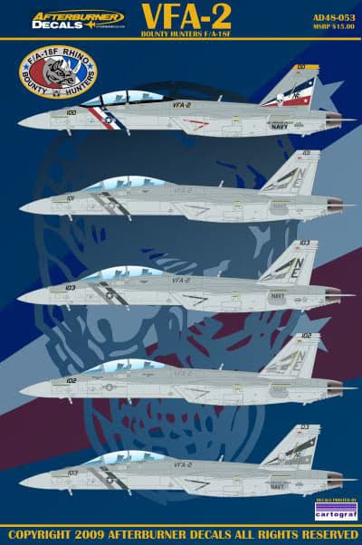 VFA-2 Bounty Hunters F/A-18F (Decal) for fpv drones
