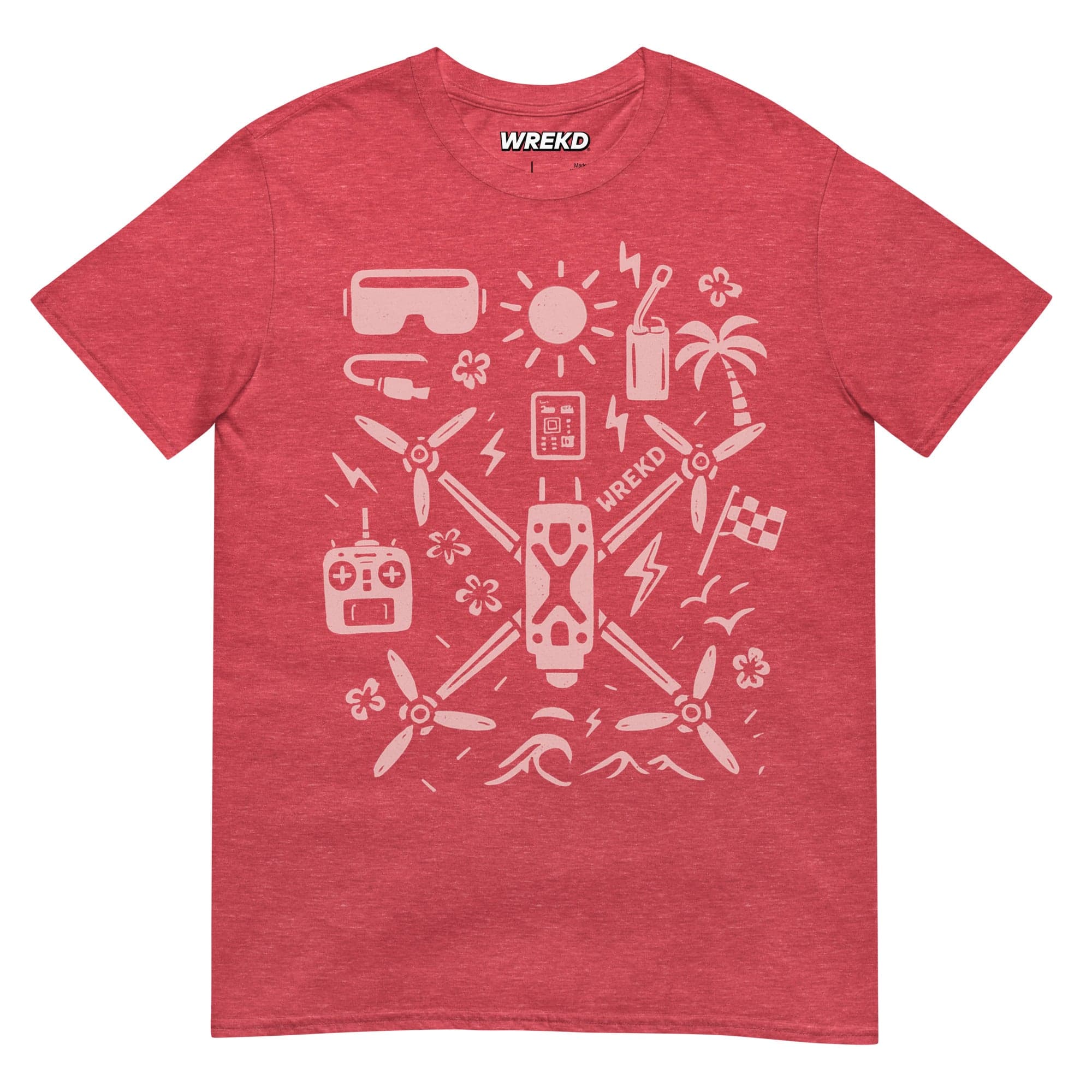 WREKD® Summer Vibes Mosaic Tee for fpv drones