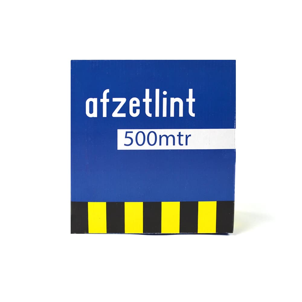 Zwart/Geel Afzetlint (500 meter) in dispenserdoos for fpv drones 3