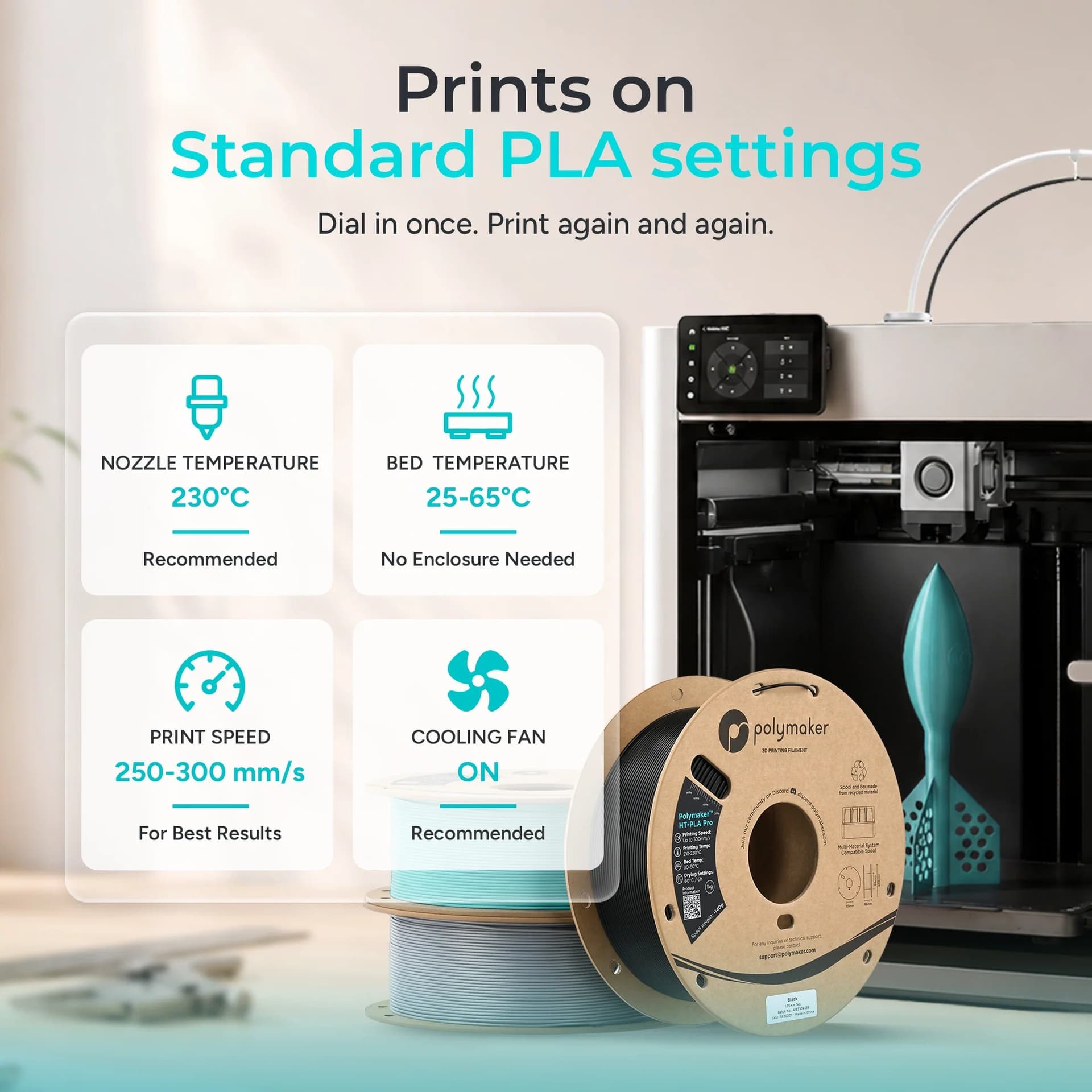 Polymaker HT-PLA Pro 1.75mm Filament 1kg for fpv drones 6