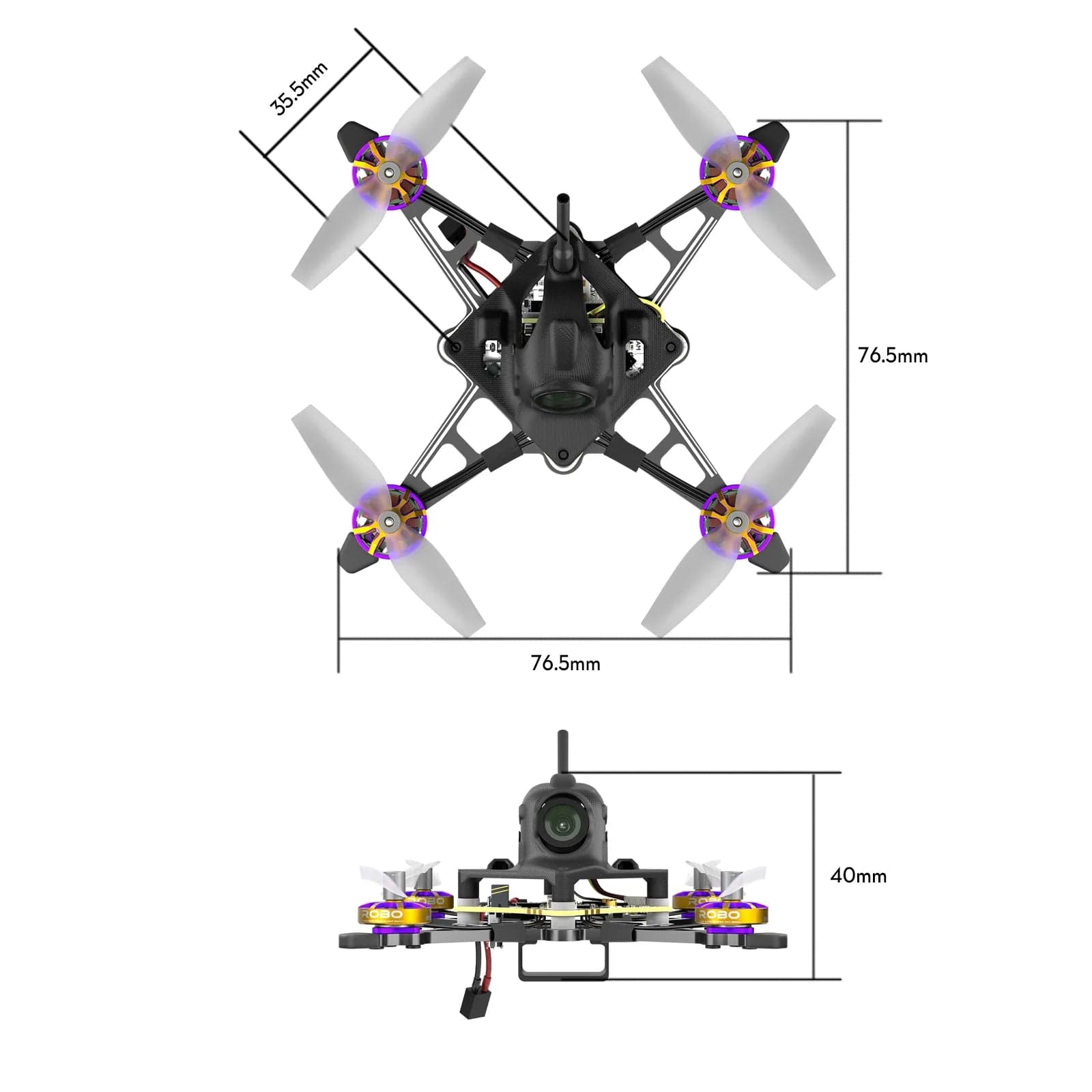 Firefly18 1S Nano Baby V3 Analog ELRS for fpv drones 9