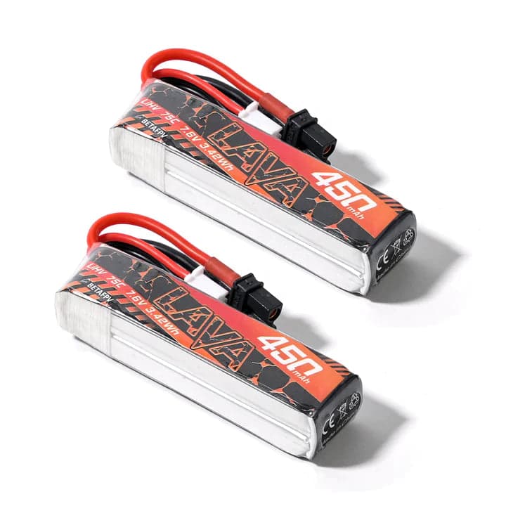 BETAFPV LAVA 2S 450mAh 75C XT30 Battery (2PCS) for fpv drones