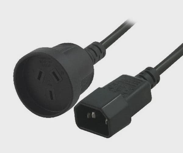 Power Extension Cable 15cm 3-Pin AU to IEC C14 Female to Male for UPS ~CBC-RC-3083 H40UPSIEC150MM - Used for Bat-Safe for fpv drones 1